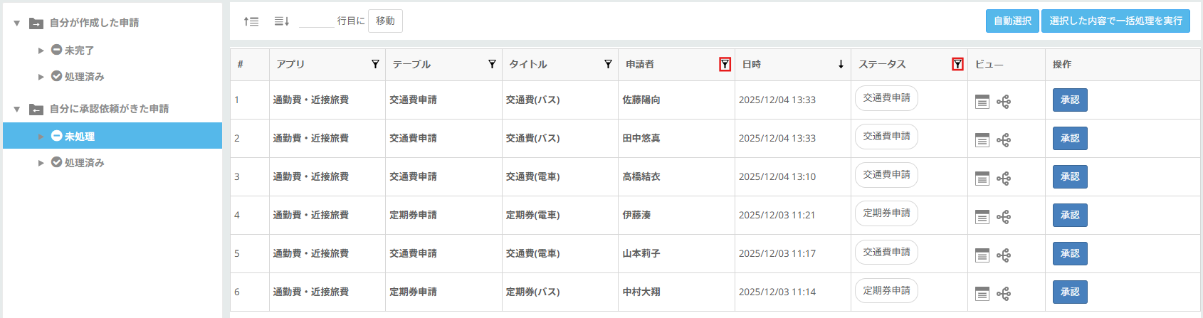 Task #401373 業務プロセス一覧画面で申請者・ステータスでフィルターできるようにする.png